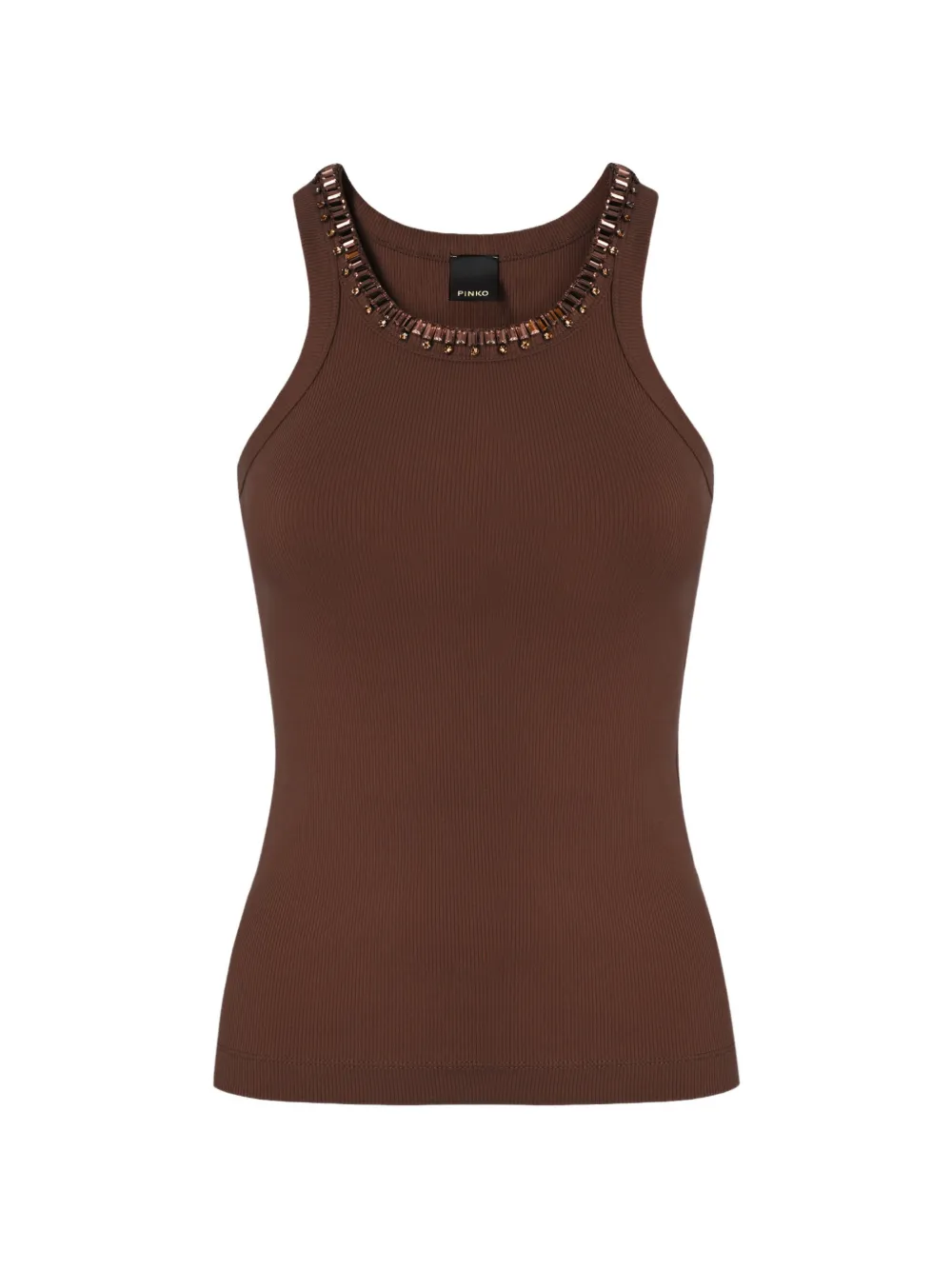 Майка с декоративными заклепками Pinko, коричневый
Майка с декоративными заклепками Pinko, коричневый