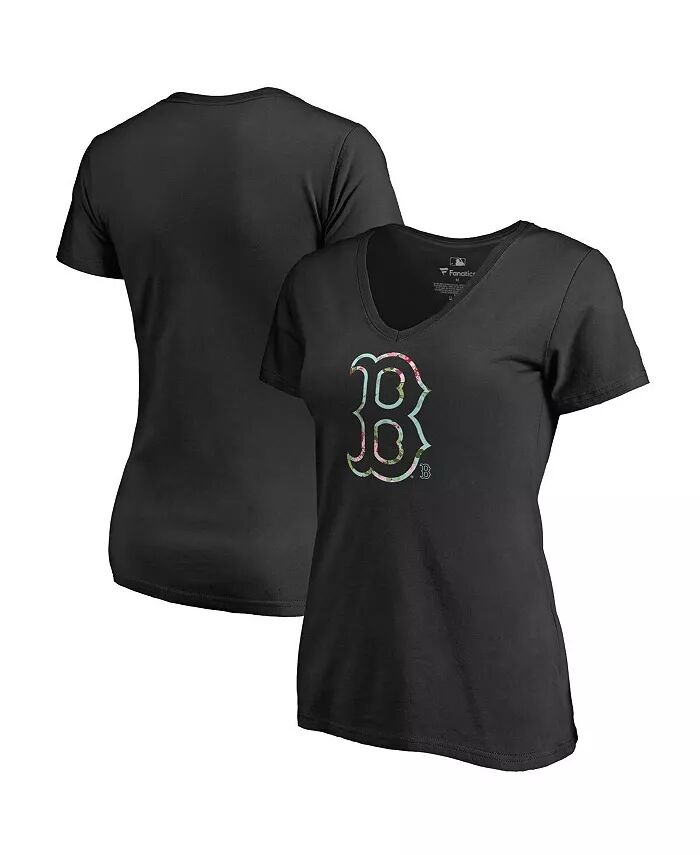 Женская черная футболка Boston Red Sox Lovely с V-образным вырезом Fanatics
Женская черная футболка Boston Red Sox Lovely с V-образным вырезом Fanatics