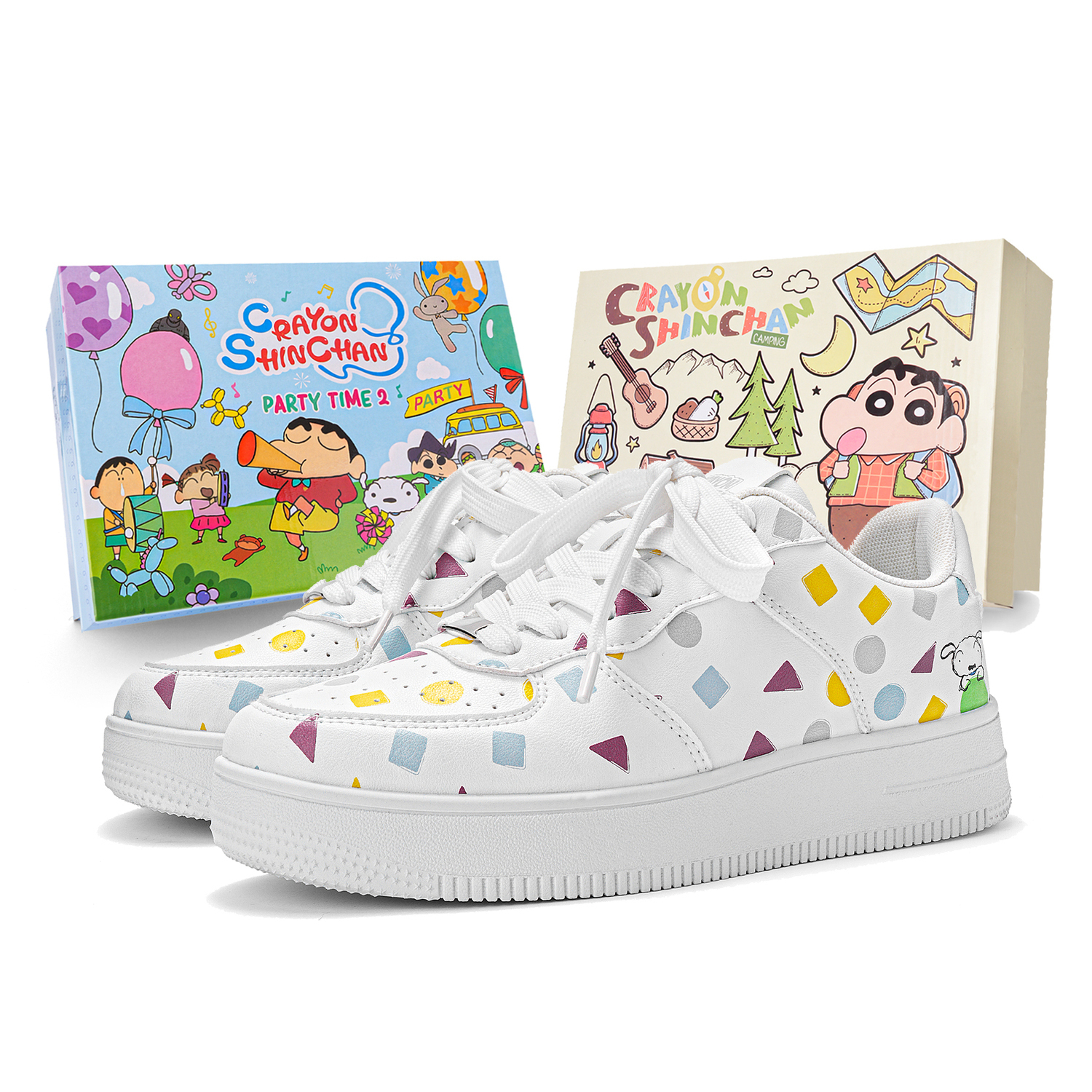 Crayon Shinchan Низкие скейтерские кроссовки унисекс белые классические, цвет White (Classic Version)
Crayon Shinchan Низкие скейтерские кроссовки унисекс белые классические, цвет White (Classic Version)