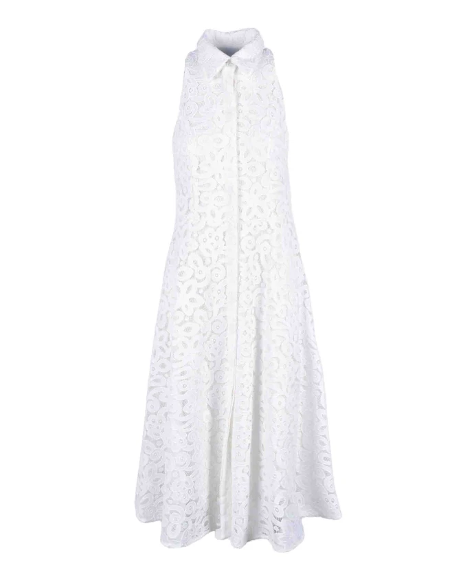 Кружевное платье-рубашка с длинными рукавами Erika Cavallini, белый
Кружевное платье-рубашка с длинными рукавами Erika Cavallini, белый