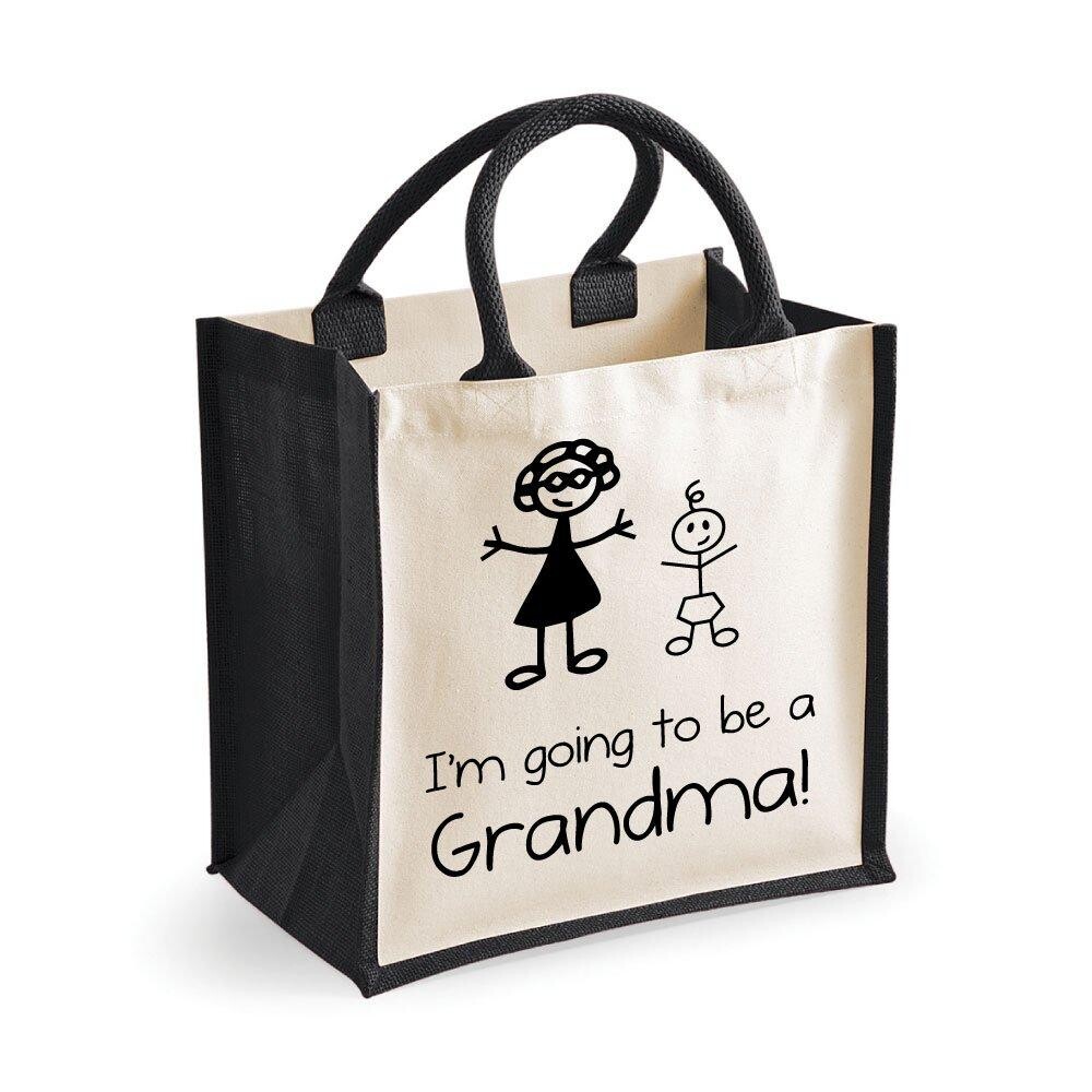 Средняя черная джутовая сумка «Я собираюсь стать бабушкой» 60 SECOND MAKEOVER, черный
Средняя черная джутовая сумка «Я собираюсь стать бабушкой» 60 SECOND MAKEOVER, черный