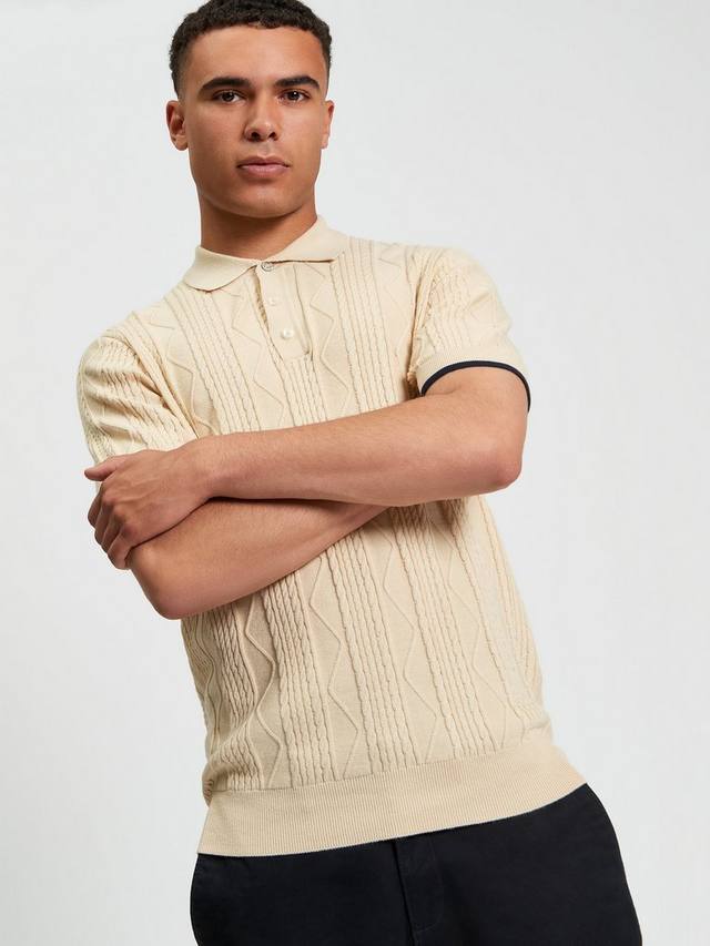 Поло с текстурой кабеля Ben Sherman, Fog
Поло с текстурой кабеля Ben Sherman, Fog