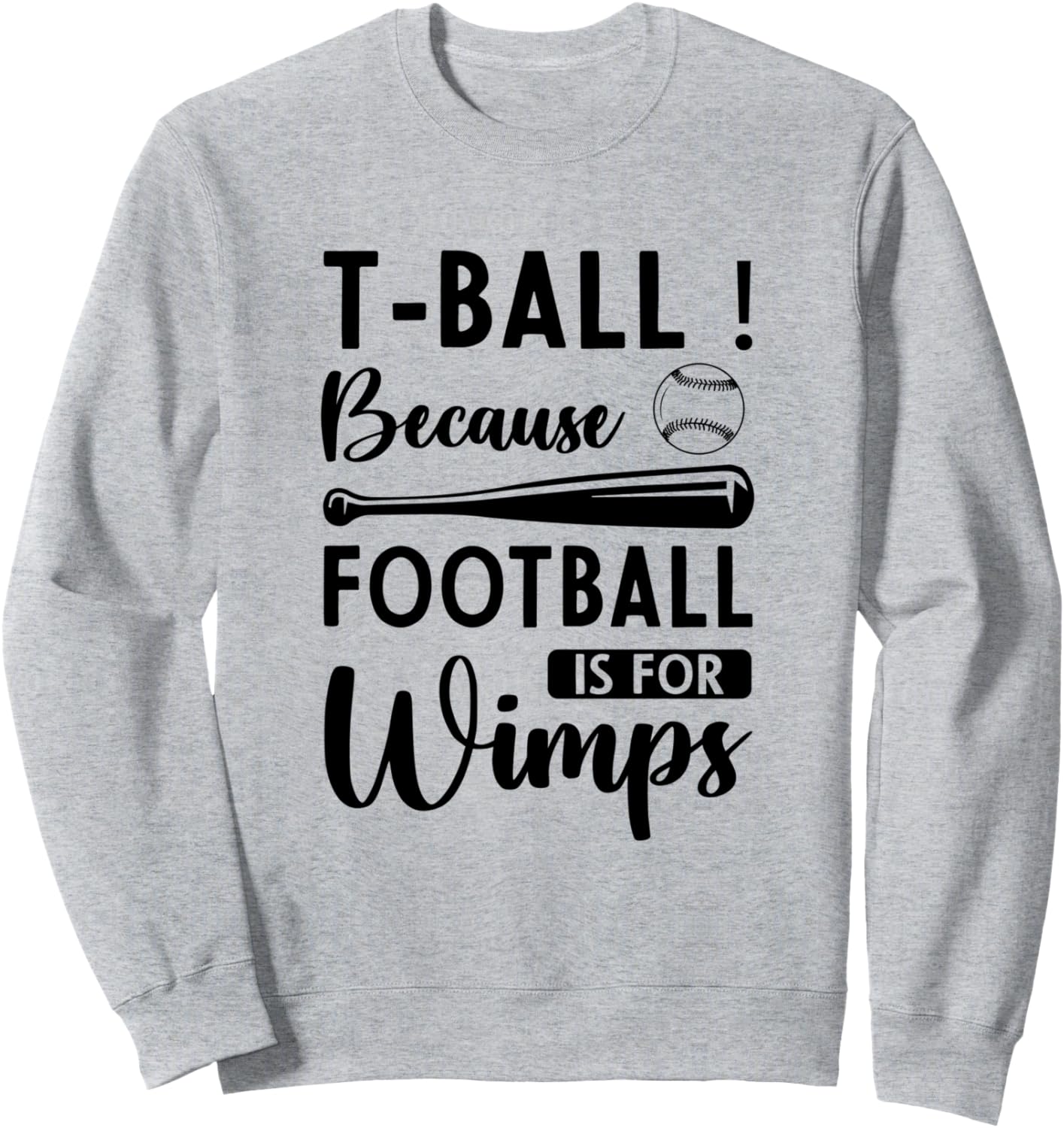 Футбол - для слабаков, так что играйте в ти-бол - забавная толстовка с изображением ти-бола Funny Tee-Ball Quotes, серый
Футбол - для слабаков, так что играйте в ти-бол - забавная толстовка с изображением ти-бола Funny Tee-Ball Quotes, серый