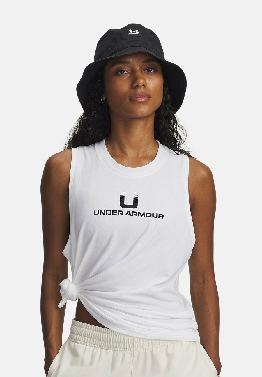 Топ Under Armour SLEEVELESS VARSITY U TANK, White
Топ Under Armour SLEEVELESS VARSITY U TANK, White