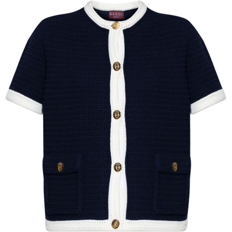 Кардиган из тонкой вязки GUCCI, синий
Кардиган из тонкой вязки GUCCI, синий