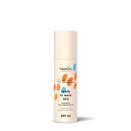 Усовершенствованный крем для лица SPF 50, 50 мл Resibo, Ready to Wear 365
Усовершенствованный крем для лица SPF 50, 50 мл Resibo, Ready to Wear 365