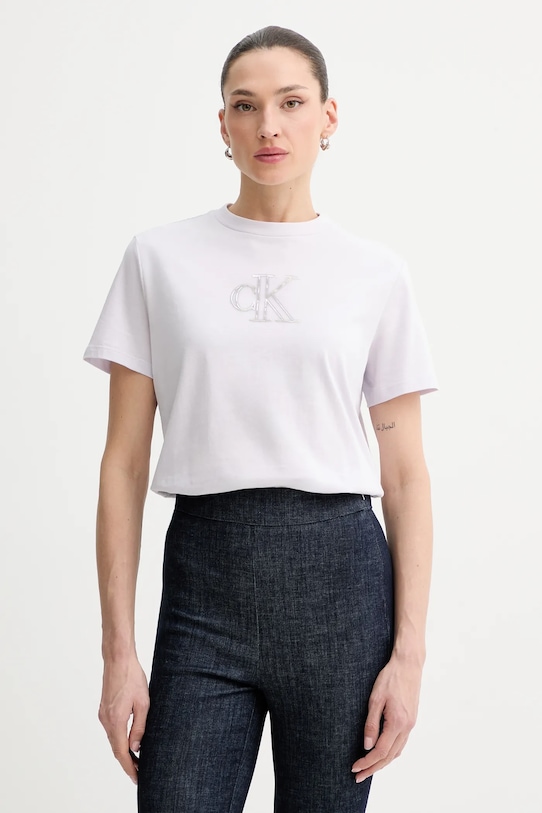 Хлопковая футболка Calvin Klein Jeans, фиолетовый
Хлопковая футболка Calvin Klein Jeans, фиолетовый