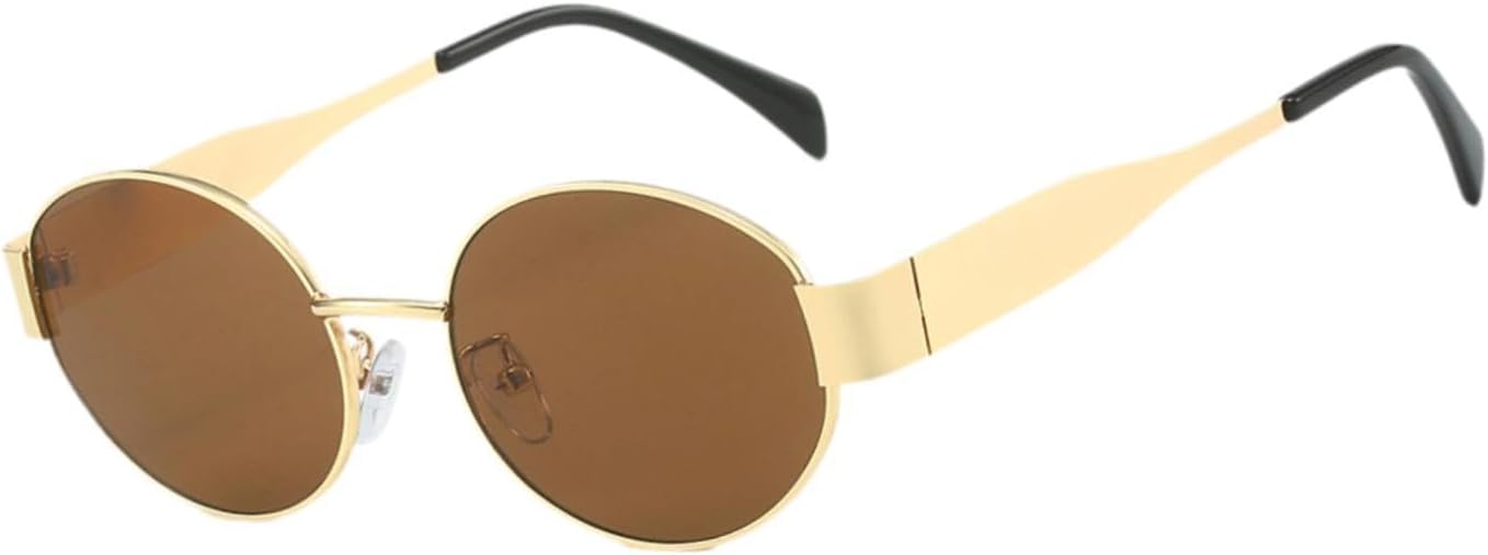 Овальные солнцезащитные очки Generic для женщин, модная металлическая оправа, летние солнцезащитные очки для взрослых, для походов, кемпинга и прогулок, 14 см x 13,5 см, коричневые, Brown
Овальные солнцезащитные очки Generic для женщин, модная металлическая оправа, летние солнцезащитные очки для взрослых, для походов, кемпинга и прогулок, 14 см x 13,5 см, коричневые, Brown