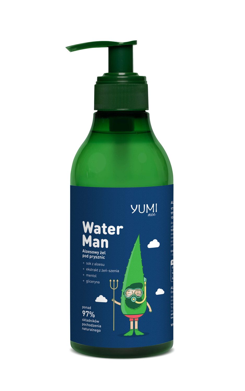 Гель для душа алоэ для мужчин Yumi Men Water, 400 мл
Гель для душа алоэ для мужчин Yumi Men Water, 400 мл