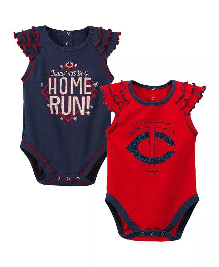 Комплект из 2 боди унисекс для новорожденных, темно-синий и красный, Minnesota Twins Shining All-Star Outerstuff
Комплект из 2 боди унисекс для новорожденных, темно-синий и красный, Minnesota Twins Shining All-Star Outerstuff