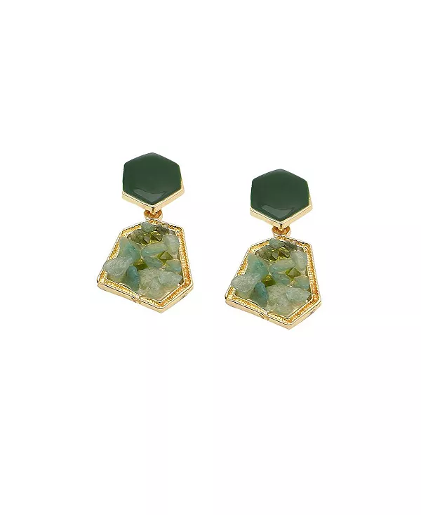 Женские текстурированные серьги-подвески Sohi, green
Женские текстурированные серьги-подвески Sohi, green