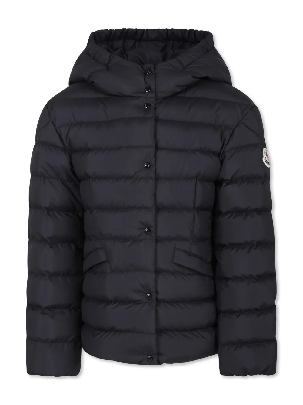 Стеганый пуховик Egisto Moncler Enfant, черный 
Стеганый пуховик Egisto Moncler Enfant, черный
