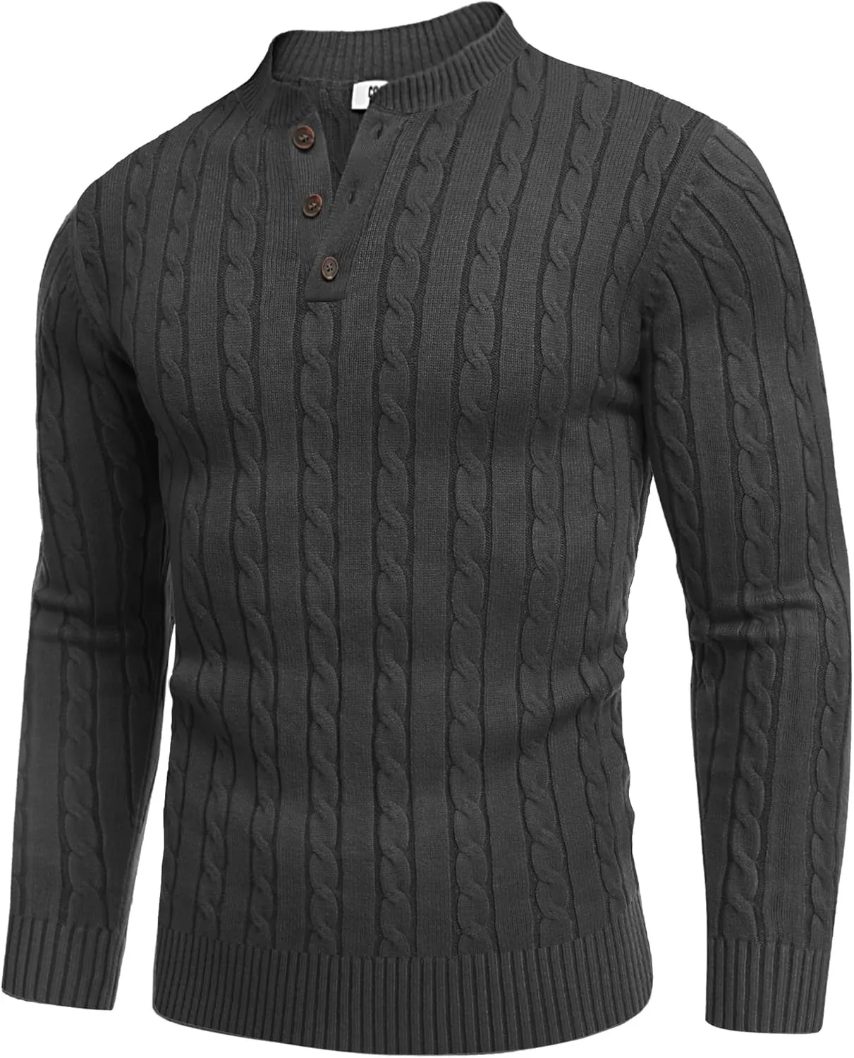 COOFANDY мужской повседневный вязаный свитер с четвертью пуговиц Henley
COOFANDY мужской повседневный вязаный свитер с четвертью пуговиц Henley