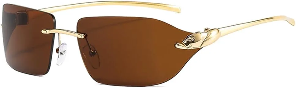 Солнцезащитные очки без оправы с небольшим леопардовым принтом для женщин и мужчин, градиентные солнцезащитные очки из сплава UV400, M1506 Generic, M-1512
Солнцезащитные очки без оправы с небольшим леопардовым принтом для женщин и мужчин, градиентные солнцезащитные очки из сплава UV400, M1506 Generic, M-1512