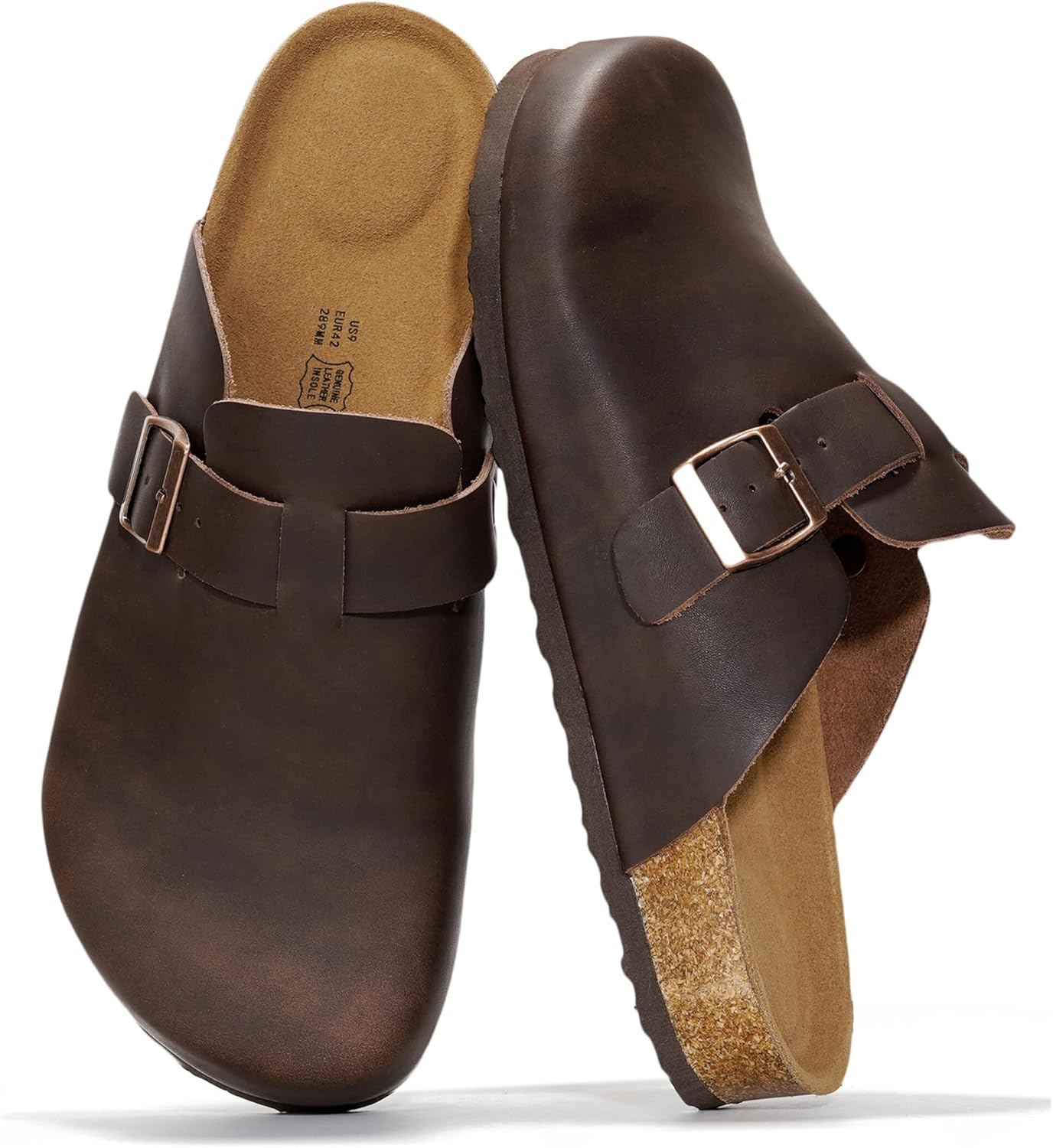 Мужские сабо Project Cloud - 100 натуральная кожа полного слоя, сабо с мемори-пеной для мужчин, поддержка свода стопы, пробковая стелька, противоскользящая подошва (Brooklyn), шоколадный
Мужские сабо Project Cloud - 100 натуральная кожа полного слоя, сабо с мемори-пеной для мужчин, поддержка свода стопы, пробковая стелька, противоскользящая подошва (Brooklyn), шоколадный