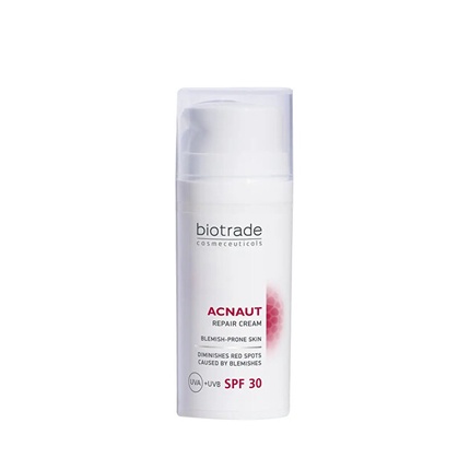 Регенерирующий крем для кожи, склонной к несовершенствам SPF 30 Acnaut Repair Cream - 30 мл Biotrade
Регенерирующий крем для кожи, склонной к несовершенствам SPF 30 Acnaut Repair Cream - 30 мл Biotrade