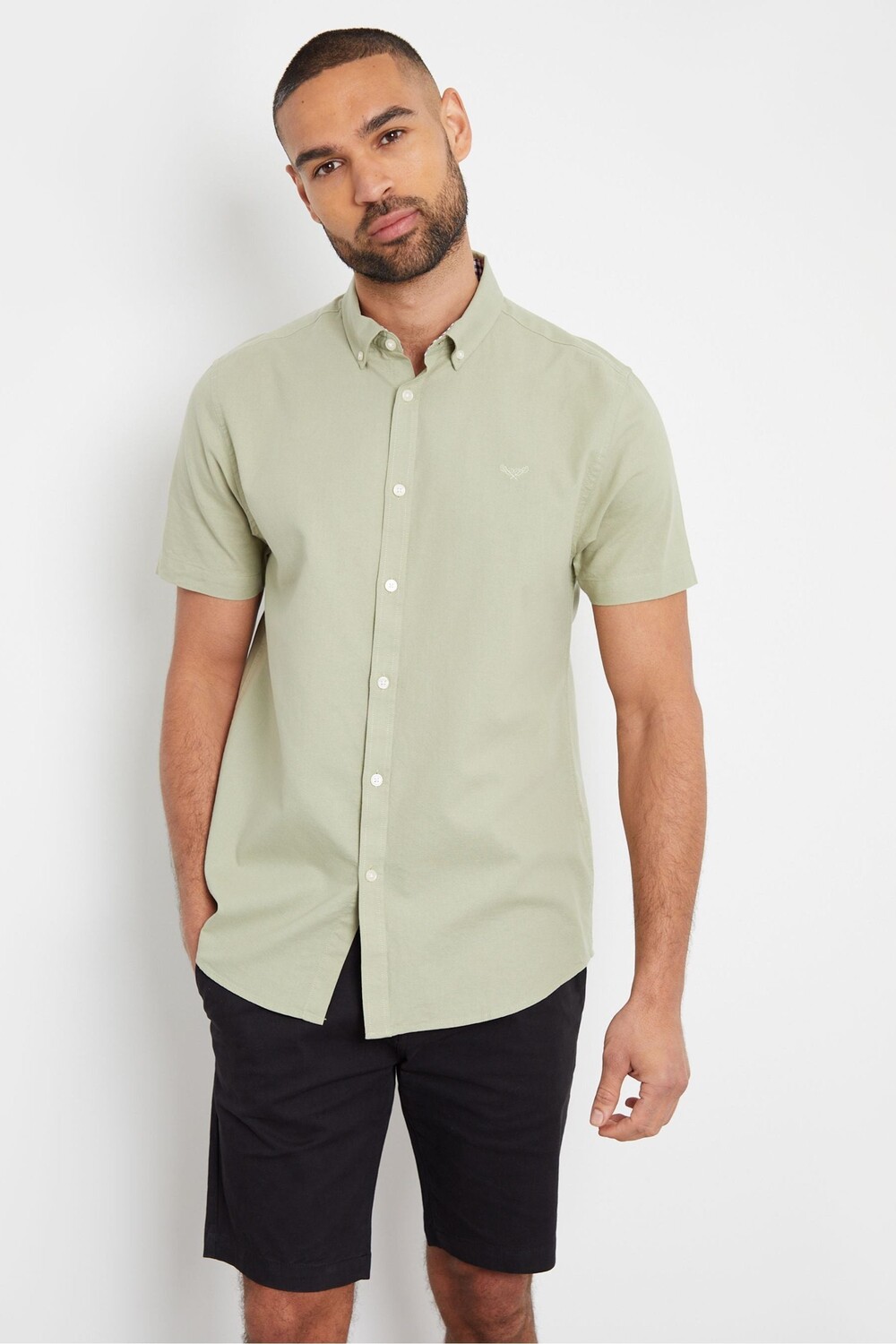 Хлопковая оксфордская рубашка с короткими рукавами Threadbare, зеленый
Хлопковая оксфордская рубашка с короткими рукавами Threadbare, зеленый