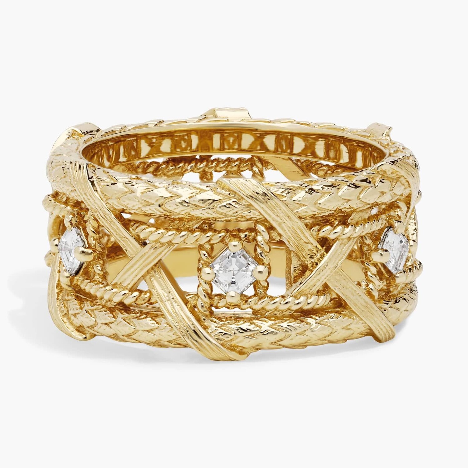 Кольцо Bella Vaughan Basket Weave с бриллиантами Eternity из 18-каратного желтого золота (1/3 карата). Blue Nile
Кольцо Bella Vaughan Basket Weave с бриллиантами Eternity из 18-каратного желтого золота (1/3 карата). Blue Nile