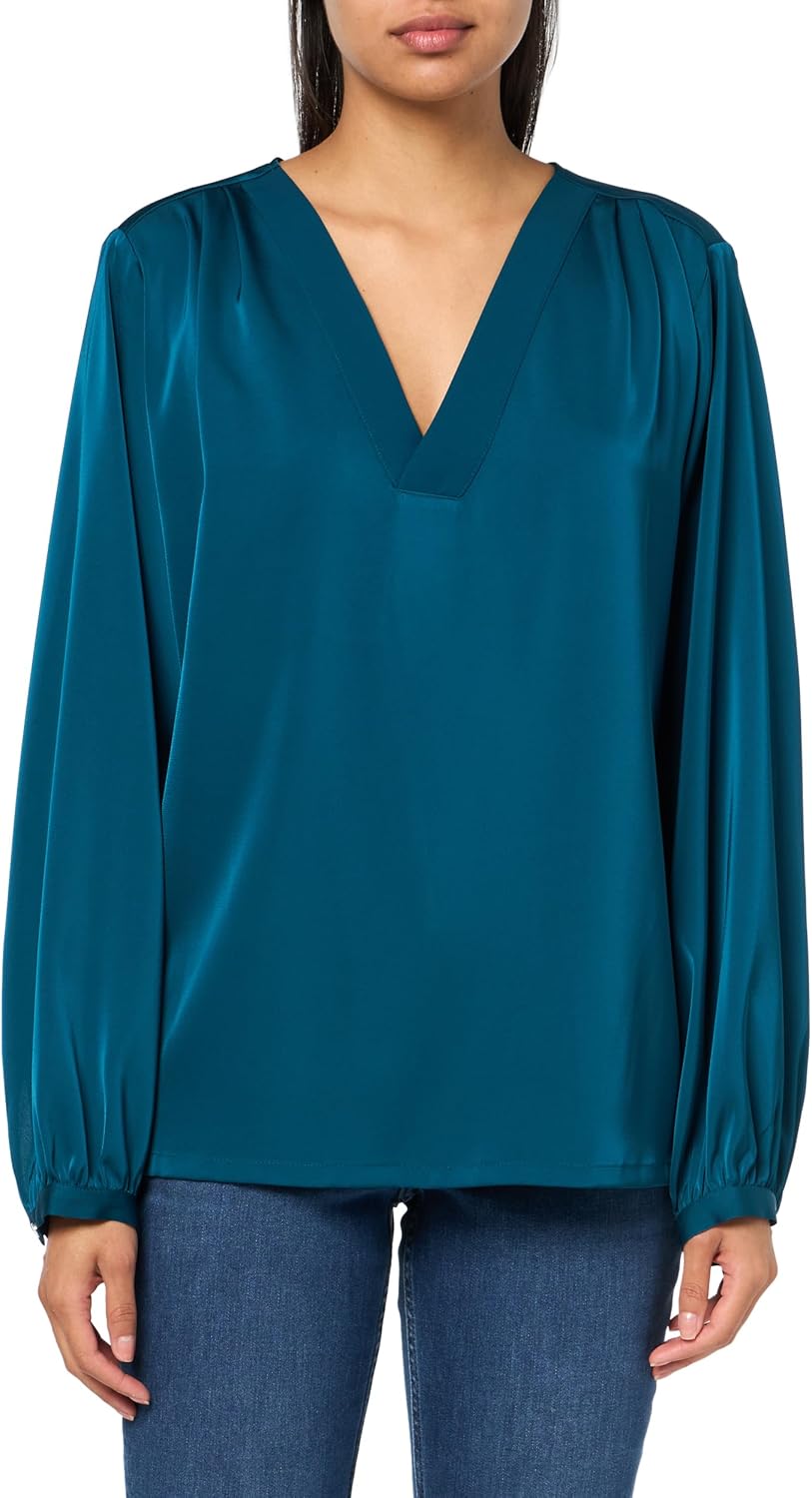 Женская блузка Calvin Klein с V-образным вырезом и длинными рукавами, Cypress
Женская блузка Calvin Klein с V-образным вырезом и длинными рукавами, Cypress