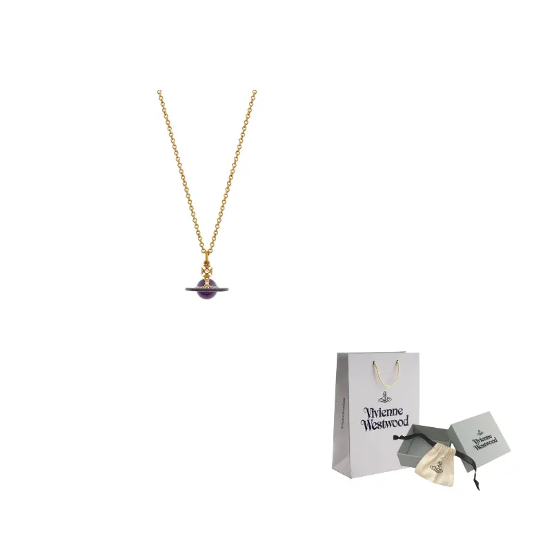 Vivienne Westwood Латунное ожерелье Women's Purple Ball/Gold Chain
Vivienne Westwood Латунное ожерелье Women's Purple Ball/Gold Chain