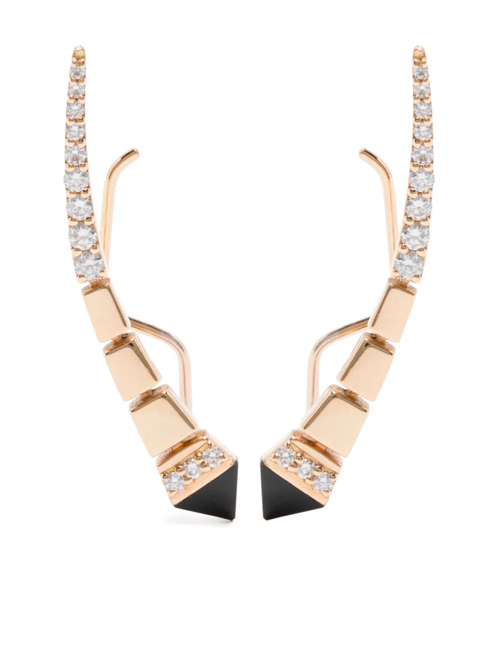 Одиночная серьга из 18-каратного желтого золота с гравировкой из оникса и бриллиантов Anapsara, золотой
Одиночная серьга из 18-каратного желтого золота с гравировкой из оникса и бриллиантов Anapsara, золотой