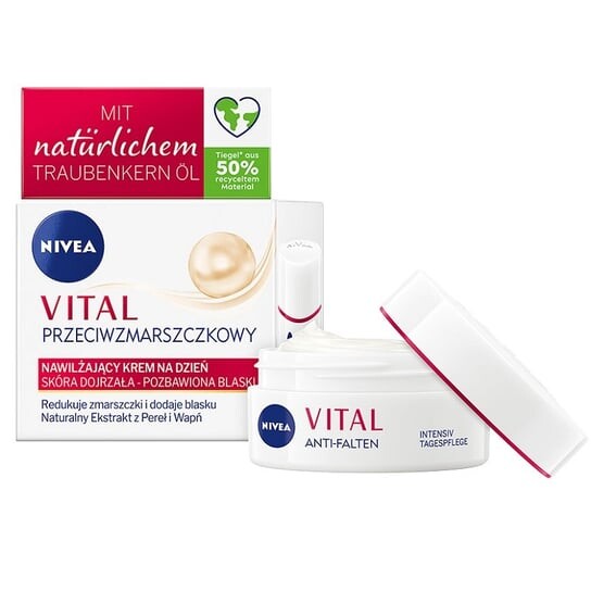 Дневной крем против морщин, 50 мл Nivea Vital
Дневной крем против морщин, 50 мл Nivea Vital