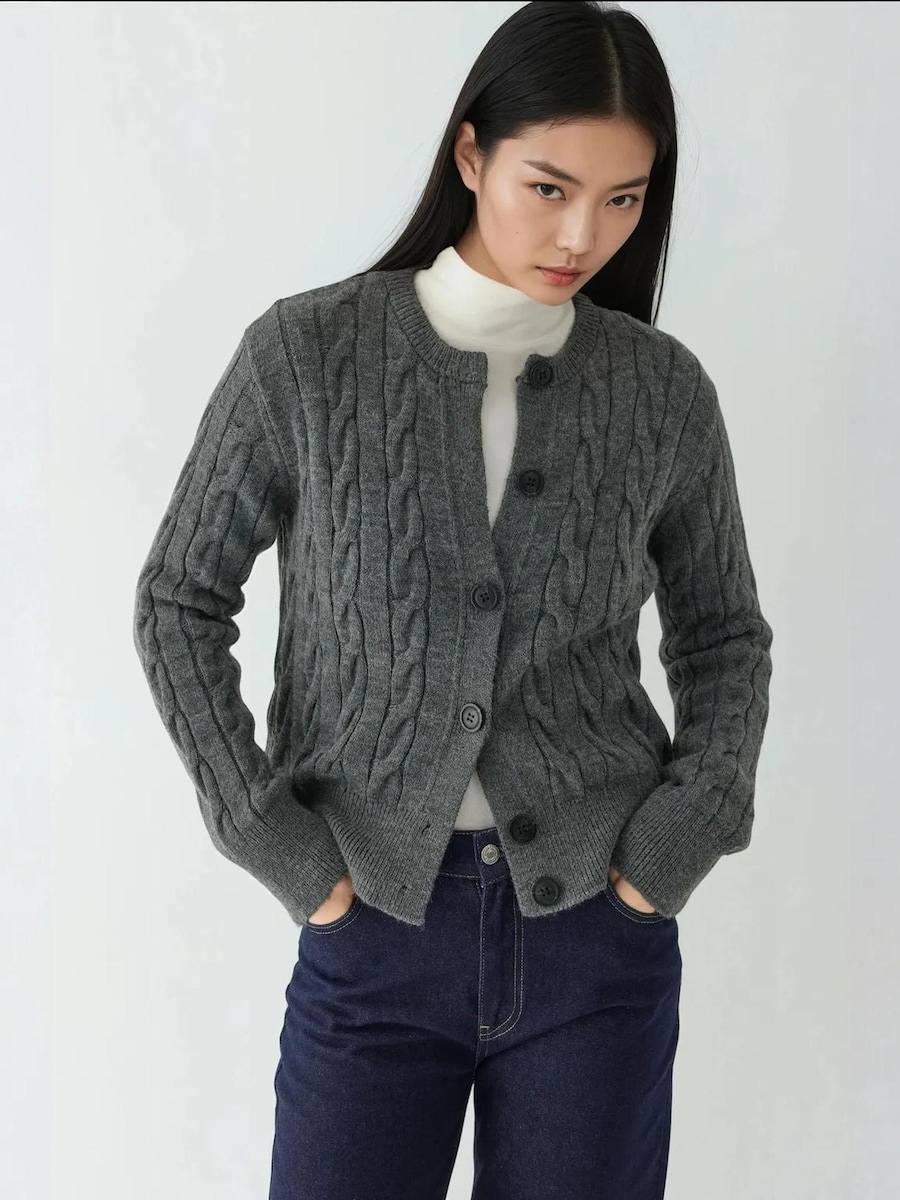 Вязаный кардиган Hiccup, темно-серый
Вязаный кардиган Hiccup, темно-серый