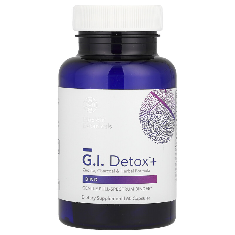 Biocidin Botanicals, G.I. Detox +, Zeolite, Charcoal & Herbal Formula, 60 Capsules
Biocidin Botanicals, G.I. Detox +, Zeolite, Charcoal & Herbal Formula, 60 Capsules