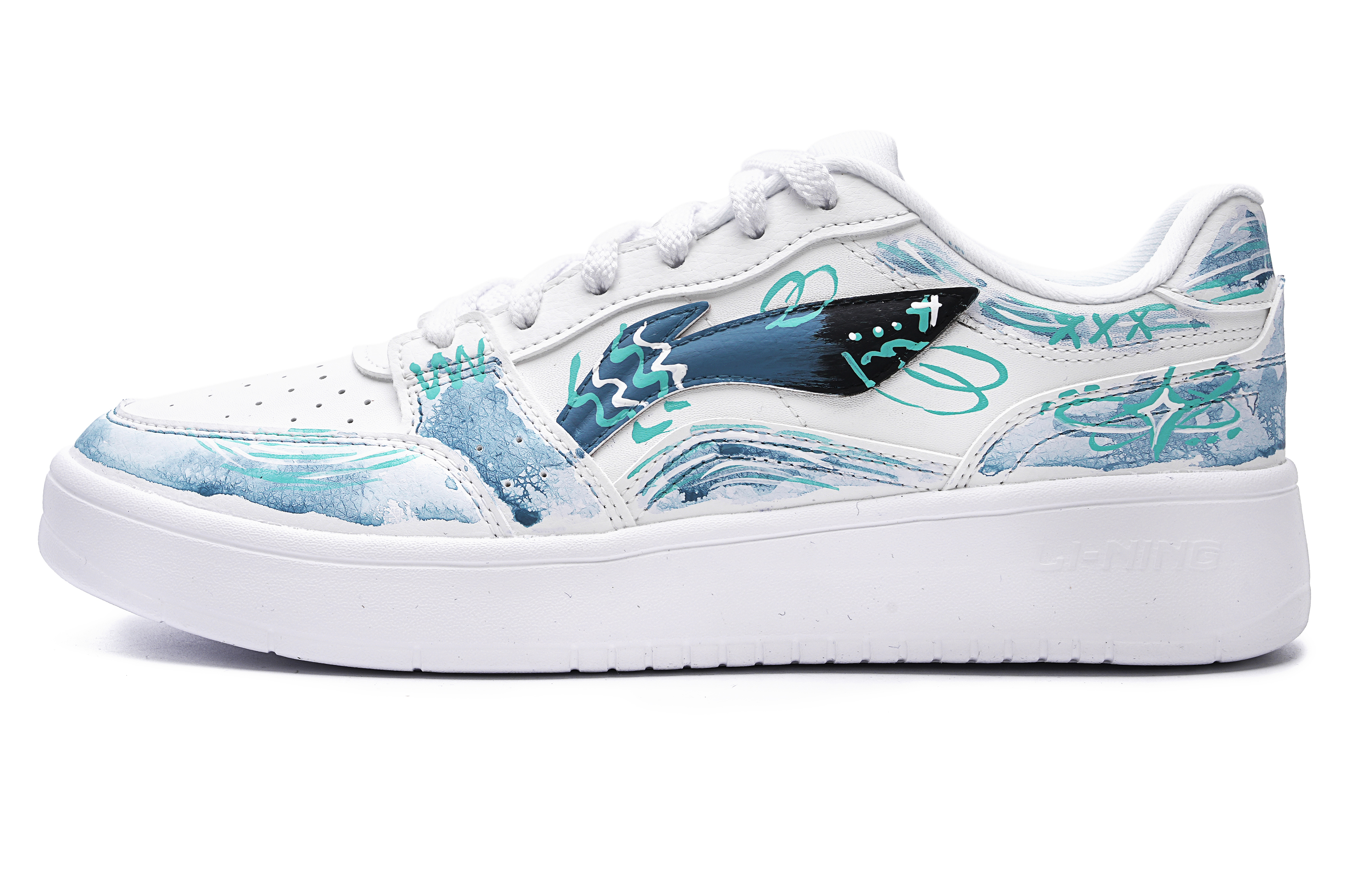 LINING Кроссовки для скейтбординга Acer Truncatum Slip Resistant Shock Absorbers Low Top, мужские, белые, синие 
LINING Кроссовки для скейтбординга Acer Truncatum Slip Resistant Shock Absorbers Low Top, мужские, белые, синие