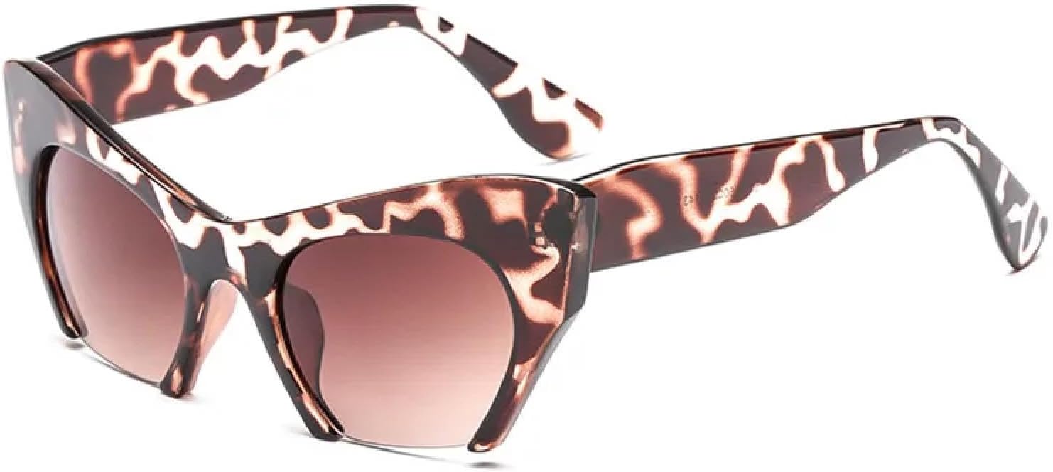 Классические женские солнцезащитные очки «кошачий глаз» в стиле ретро, полуободковая оправа, двухцветная градиентная оправа, защита от УФ-излучения UV400 HHZZYVY, Leopard Tea
Классические женские солнцезащитные очки «кошачий глаз» в стиле ретро, полуободковая оправа, двухцветная градиентная оправа, защита от УФ-излучения UV400 HHZZYVY, Leopard Tea