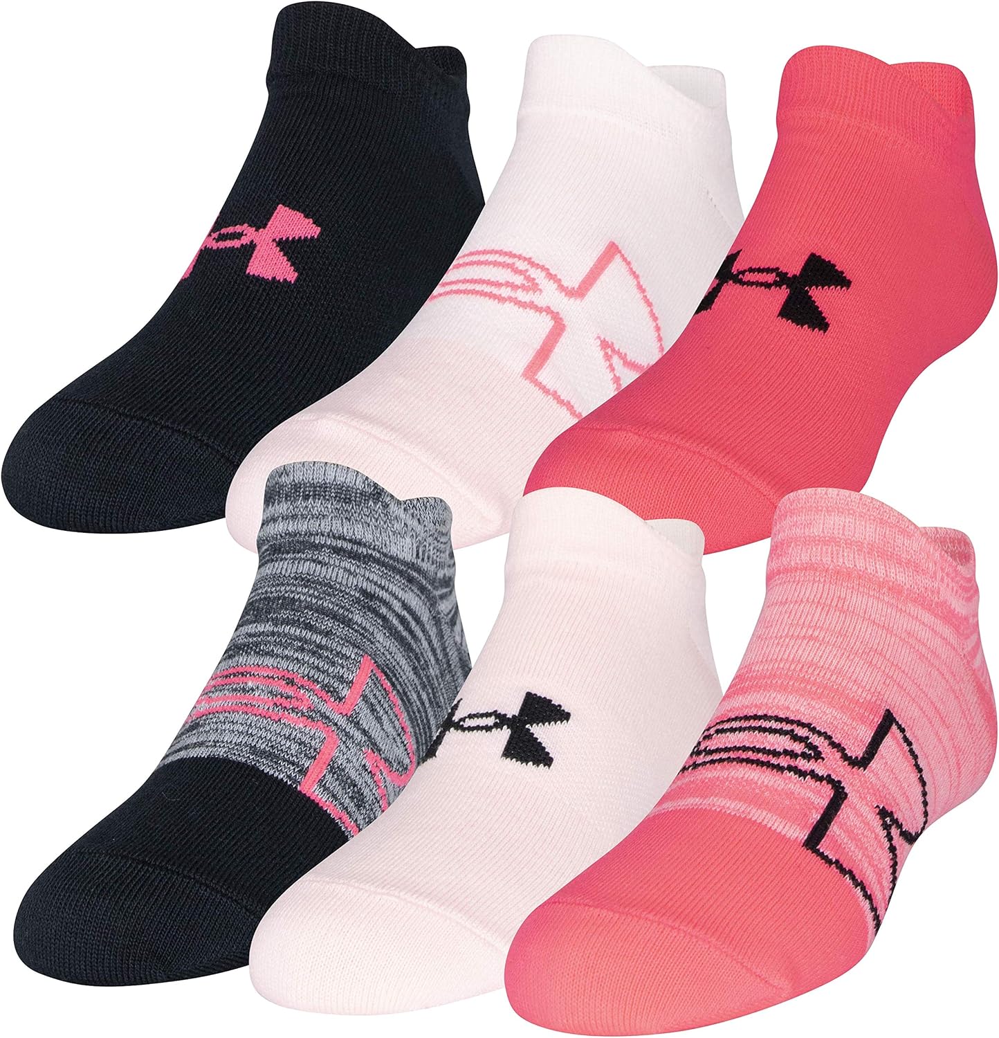 Under Armour Kids' Essential 2.0 легкие носки ноу-шоу (6 пар), Cerise/Beta Tint Assorted
Under Armour Kids' Essential 2.0 легкие носки ноу-шоу (6 пар), Cerise/Beta Tint Assorted