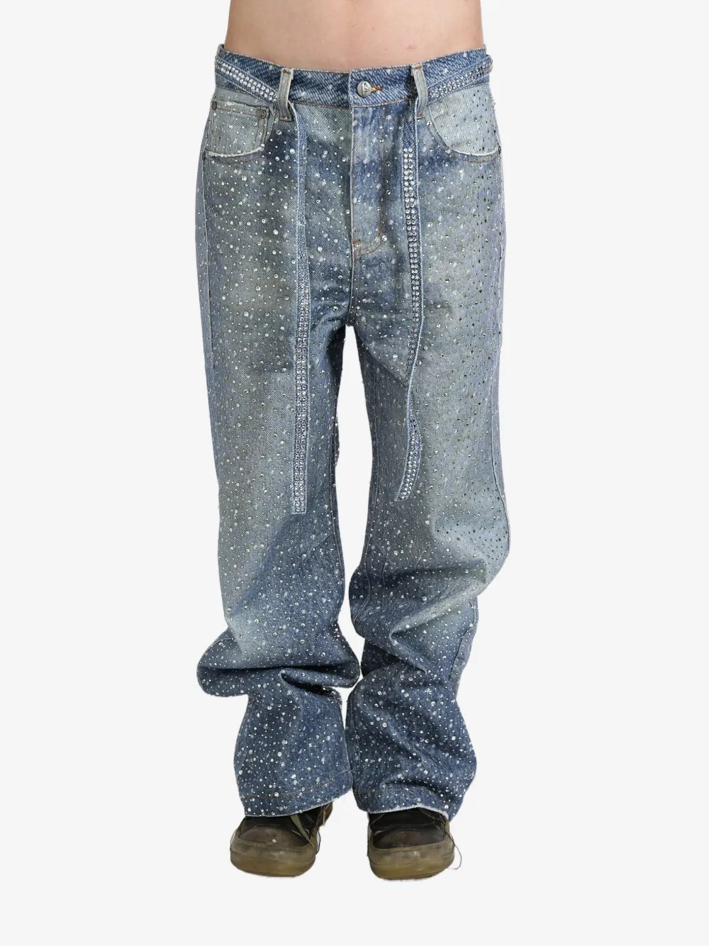 Джинсы широкого кроя, украшенные стразами BIRTH OF ROYAL CHILD, синий
Джинсы широкого кроя, украшенные стразами BIRTH OF ROYAL CHILD, синий