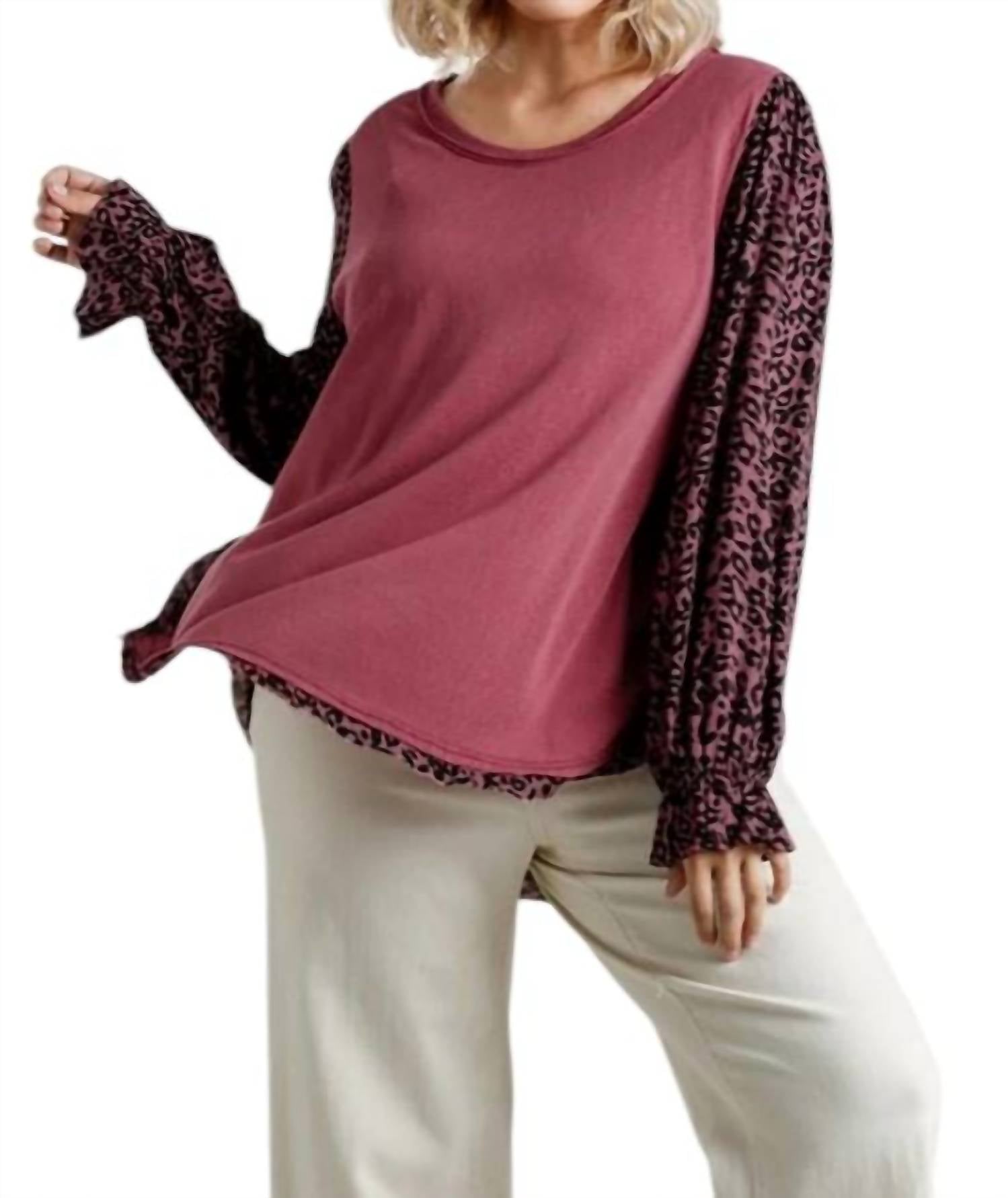 Топ с рукавами-фонариками и смешанным принтом цвета клюквы umgee, цвет cranberry
Топ с рукавами-фонариками и смешанным принтом цвета клюквы umgee, цвет cranberry