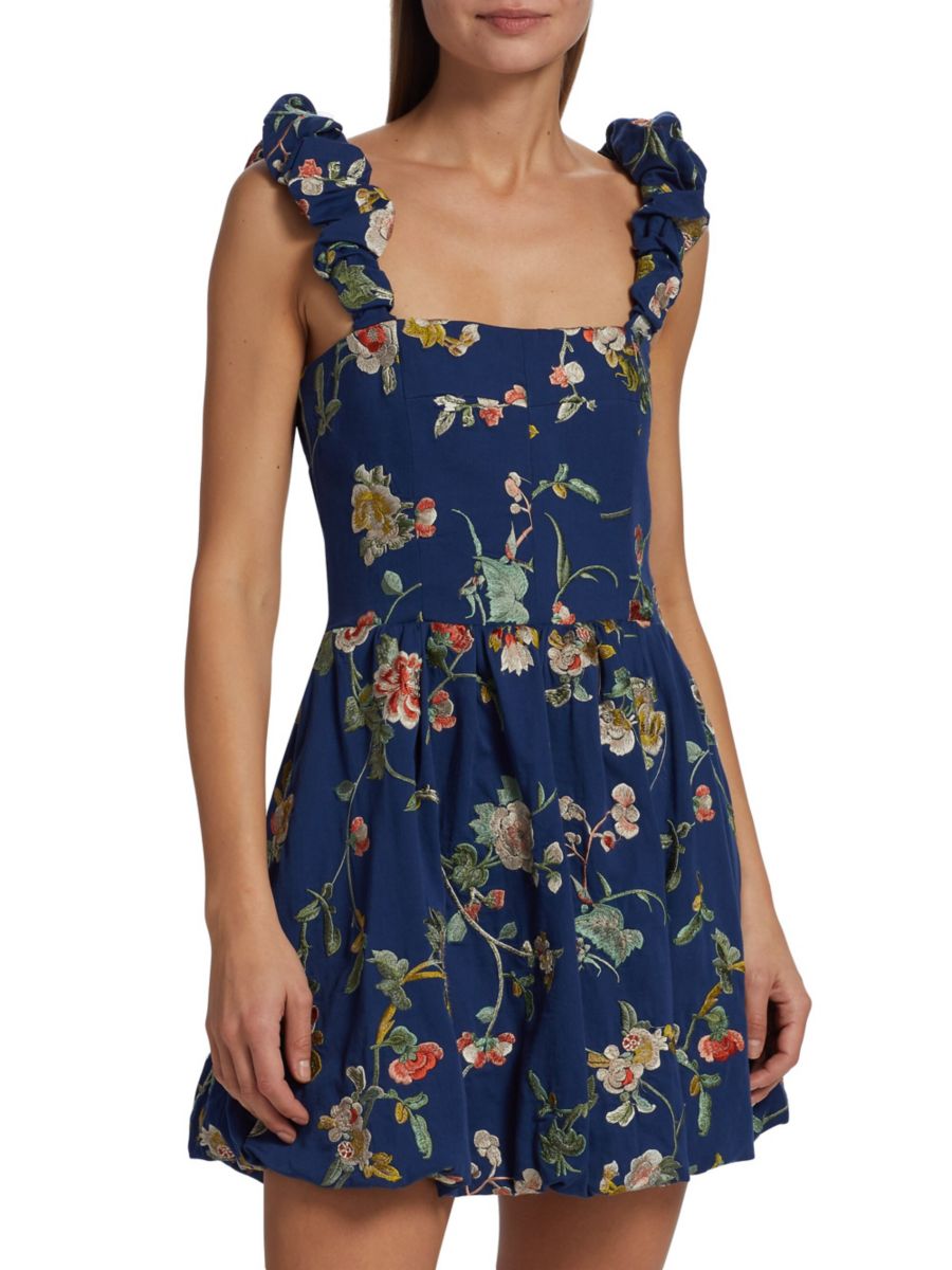 Мини-платье Julian с вышитыми бретельками и буфами Sea, темно-синий
Мини-платье Julian с вышитыми бретельками и буфами Sea, темно-синий