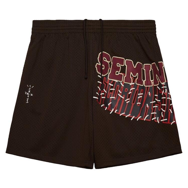 Шорты Cactus Jack By Travis Scott Cactus Jack by Travis Scott x Mitchell & Ness Florida State University Shorts, коричневый
Шорты Cactus Jack By Travis Scott Cactus Jack by Travis Scott x Mitchell & Ness Florida State University Shorts, коричневый