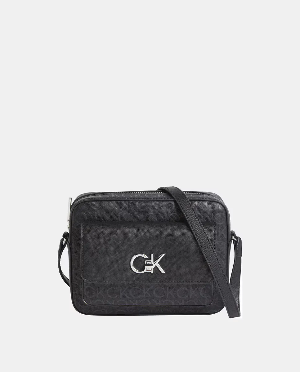 Сумка через плечо с монограммой, поворотной застежкой и передним карманом Calvin Klein, черный
Сумка через плечо с монограммой, поворотной застежкой и передним карманом Calvin Klein, черный