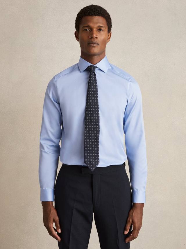 Рубашка Regular Fit из хлопка с дистанционным управлением Reiss, Mid Blue
Рубашка Regular Fit из хлопка с дистанционным управлением Reiss, Mid Blue