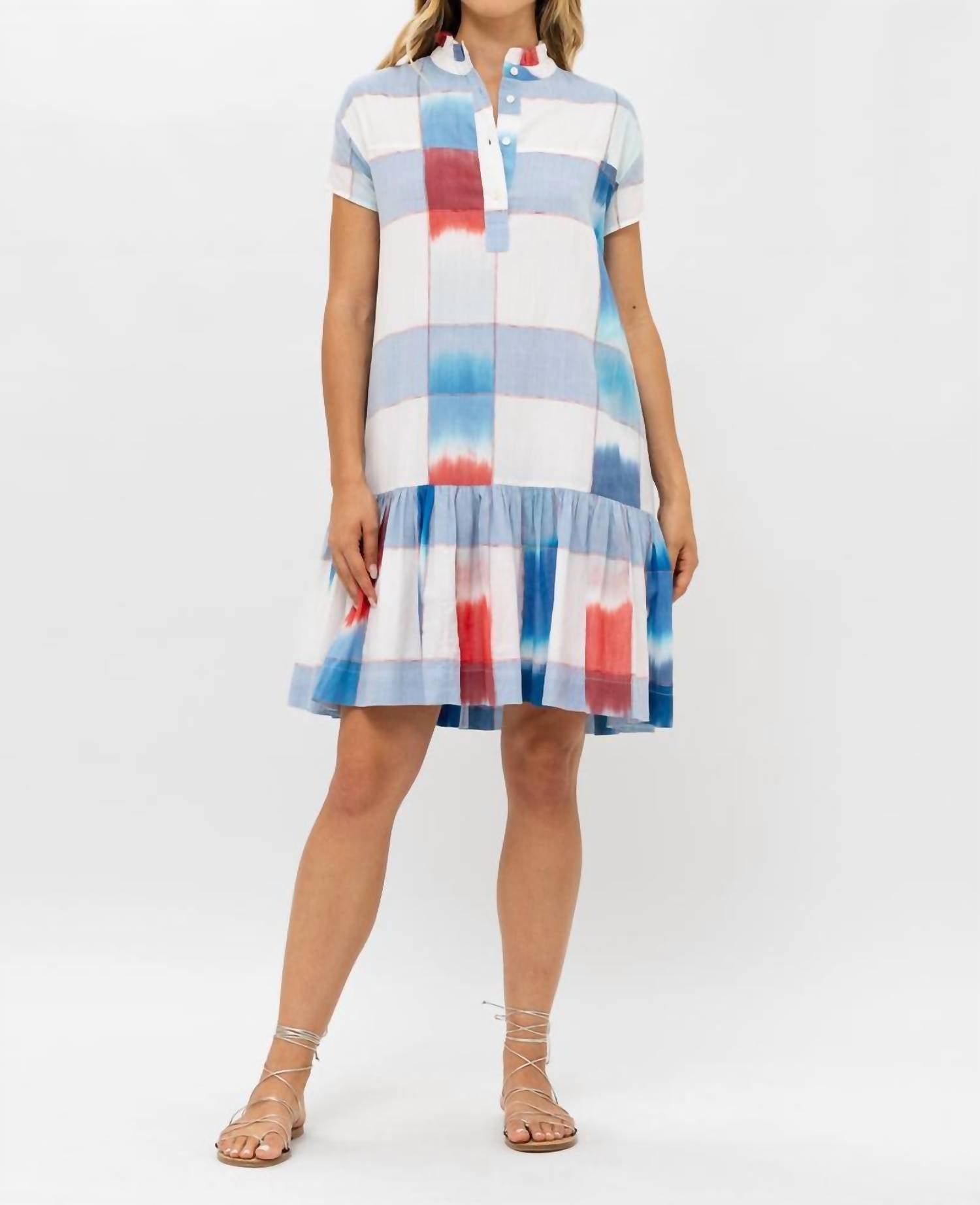 Мини-платье с рукавами-крылышками в цвете Montauk Blue Oliphant
Мини-платье с рукавами-крылышками в цвете Montauk Blue Oliphant