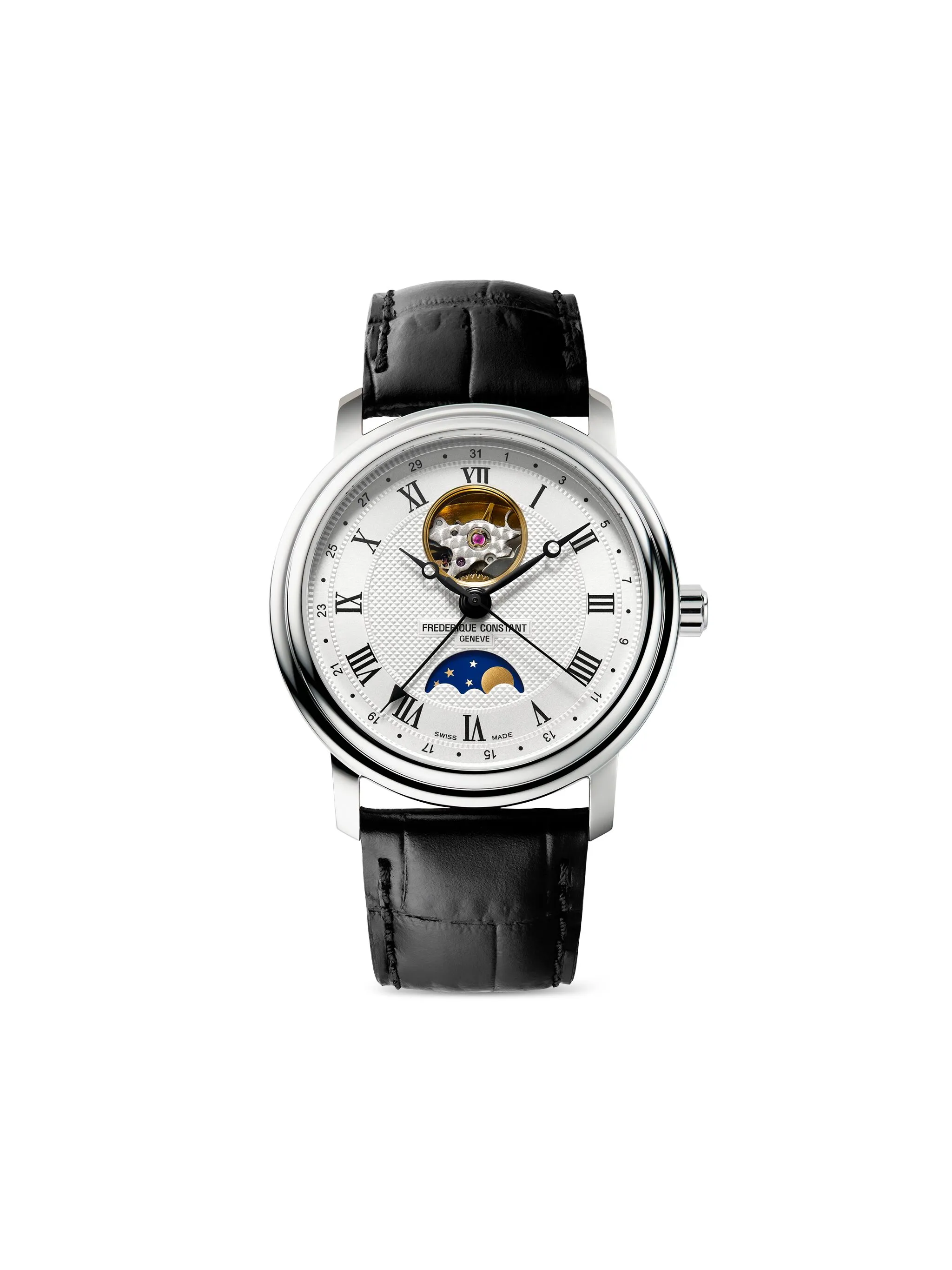 Наручные часы Classics Heart Beat Moonphase Date 40 мм Frederique Constant, серебристый
Наручные часы Classics Heart Beat Moonphase Date 40 мм Frederique Constant, серебристый