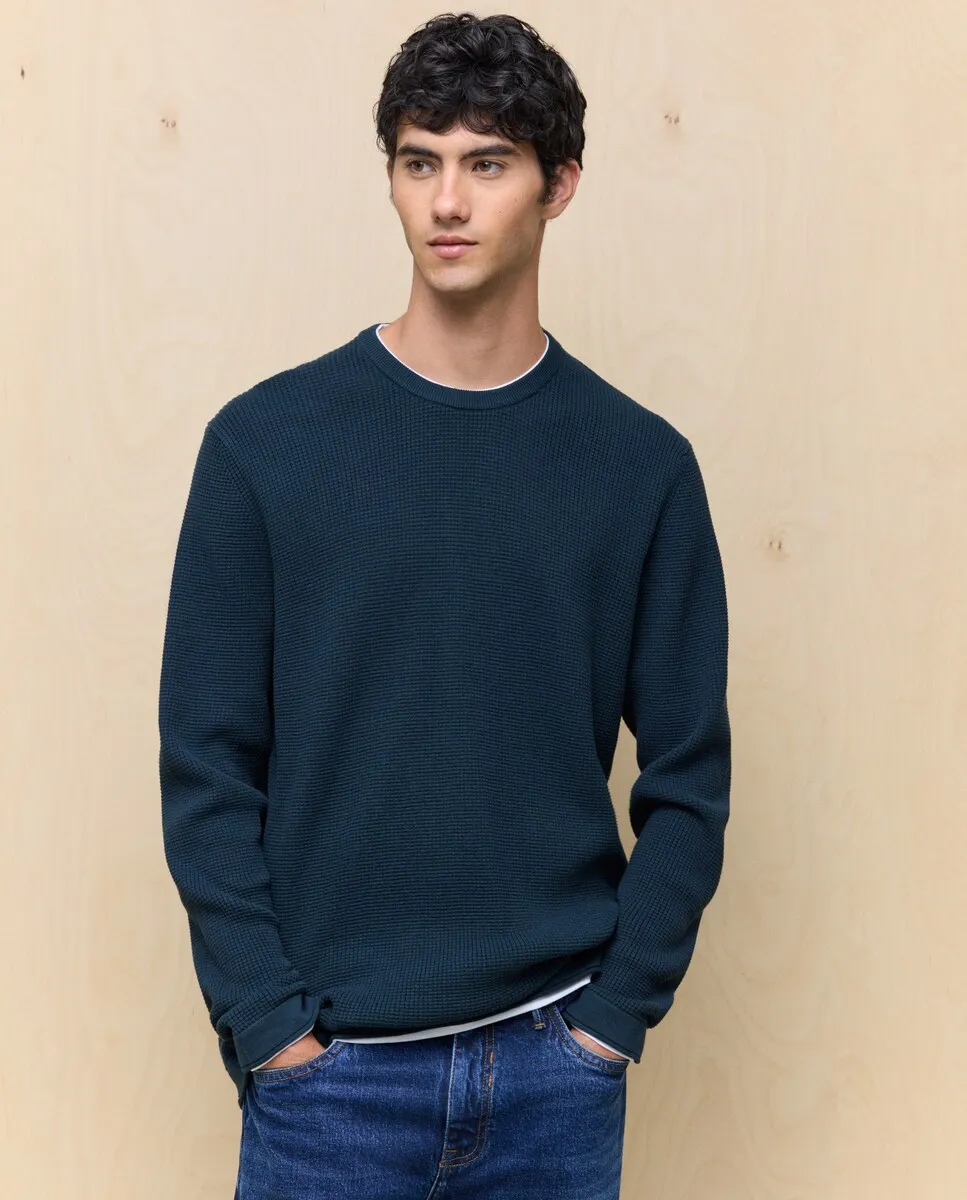 Мужской свитер с круглым вырезом Easy Wear, темно-зеленый
Мужской свитер с круглым вырезом Easy Wear, темно-зеленый