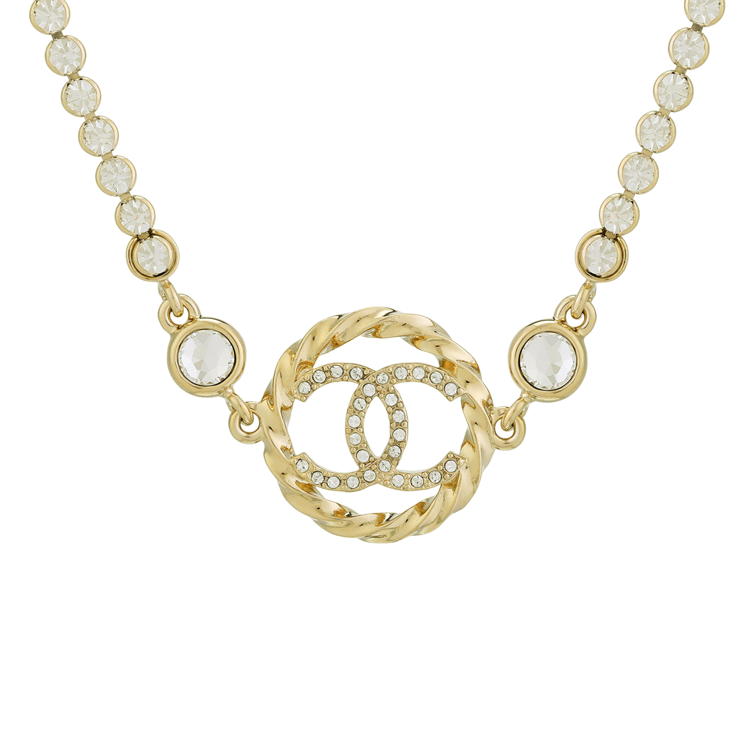 CHANEL Ожерелье Double C из стерлингового серебра 925 пробы в золотом цвете для женщин
CHANEL Ожерелье Double C из стерлингового серебра 925 пробы в золотом цвете для женщин