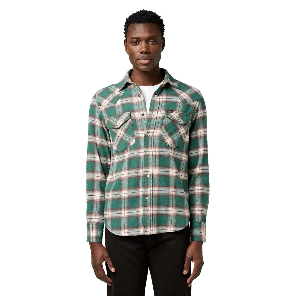 Рубашка с длинным рукавом Wrangler Western Regular Fit, зеленый
Рубашка с длинным рукавом Wrangler Western Regular Fit, зеленый