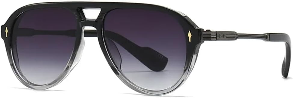 Классические солнцезащитные очки с заклепками для женщин и мужчин, популярные винтажные панк-очки для активного отдыха и вождения, роскошные очки VVTWSSW, Black Clear Gray
Классические солнцезащитные очки с заклепками для женщин и мужчин, популярные винтажные панк-очки для активного отдыха и вождения, роскошные очки VVTWSSW, Black Clear Gray