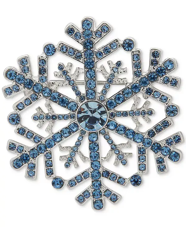 Серебряная брошь-снежинка с кристаллом Anne Klein, blue
Серебряная брошь-снежинка с кристаллом Anne Klein, blue