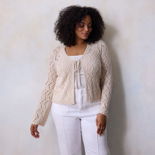 Кардиган больших размеров с фестончатым подолом и завязкой спереди Lc Lauren Conrad, цвет fusilli
Кардиган больших размеров с фестончатым подолом и завязкой спереди Lc Lauren Conrad, цвет fusilli