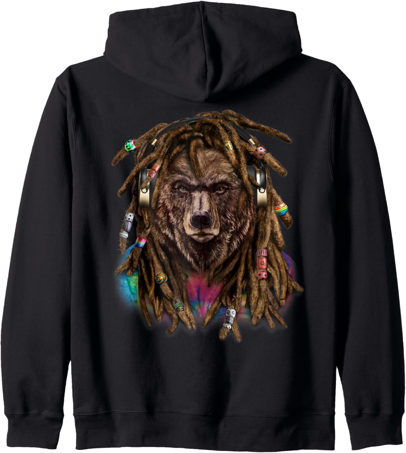 Хип-хоп регги с дредами, медведь, толстовка на молнии Fox Republic Design, черный
Хип-хоп регги с дредами, медведь, толстовка на молнии Fox Republic Design, черный