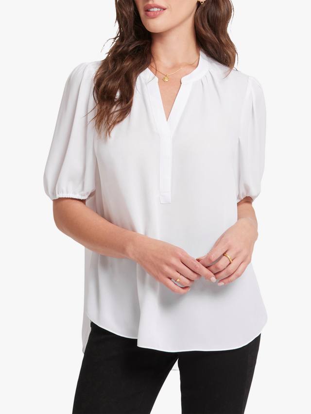 Блузка с коротким пышным рукавом NYDJ, цвет Optic White
Блузка с коротким пышным рукавом NYDJ, цвет Optic White