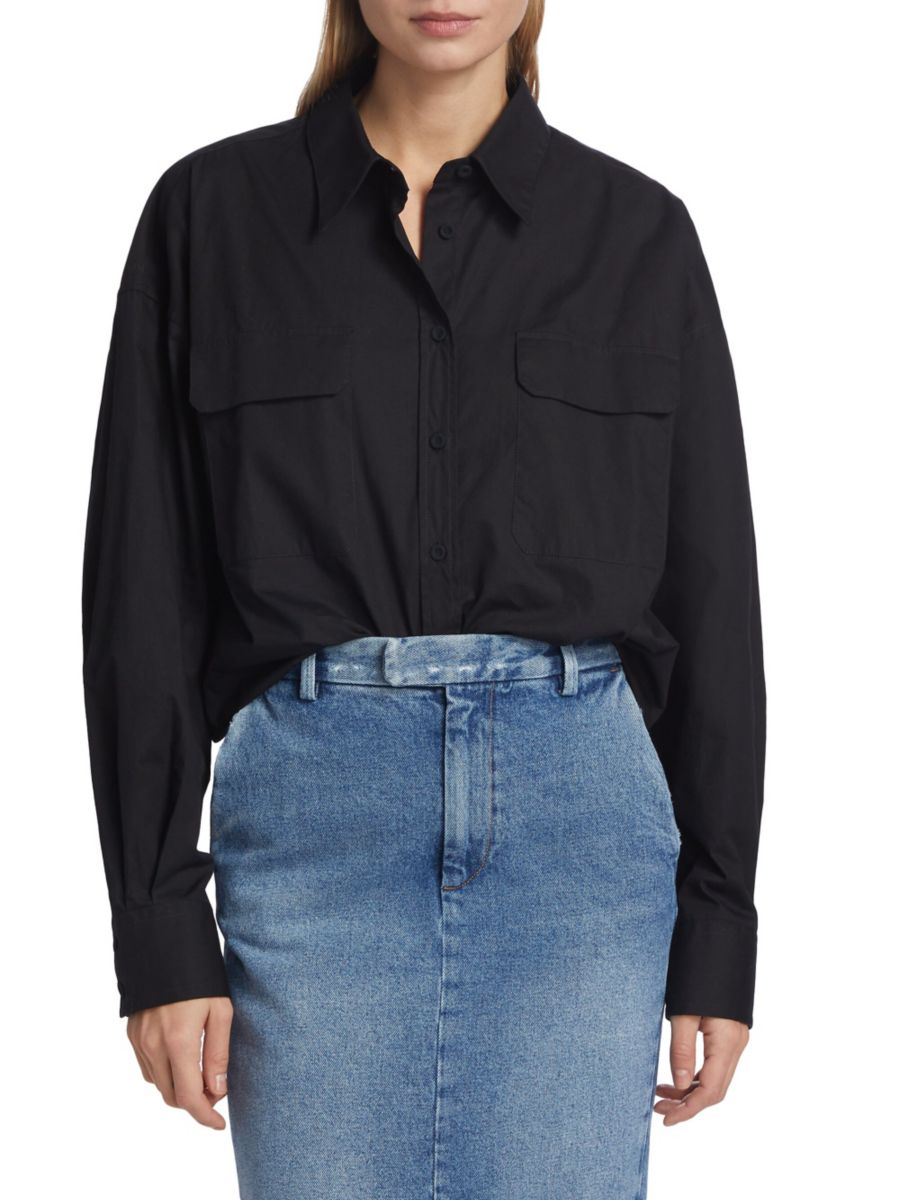 Рубашка из хлопка Leo на пуговицах спереди Armarium, черный
Рубашка из хлопка Leo на пуговицах спереди Armarium, черный