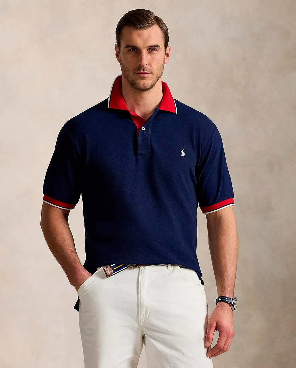 Мужская хлопковая рубашка-поло, стандартный крой, большие размеры Polo Ralph Lauren, тёмно-синий
Мужская хлопковая рубашка-поло, стандартный крой, большие размеры Polo Ralph Lauren, тёмно-синий