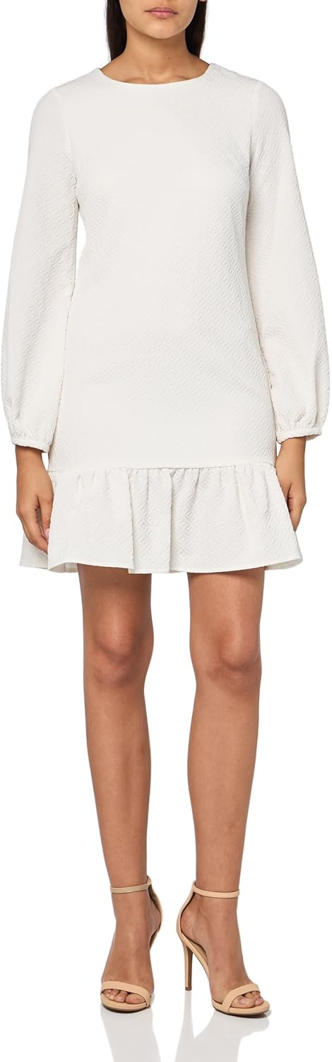 Женское платье-трапеция Tommy Hilfiger с круглым вырезом, текстурированным трикотажем и оборками по подолу, Cream
Женское платье-трапеция Tommy Hilfiger с круглым вырезом, текстурированным трикотажем и оборками по подолу, Cream